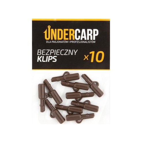 Undercarp Bezpieczny Klips (brązowy)  10 szt