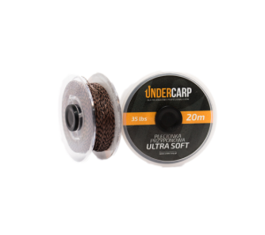 Undercarp Plecionka Przyponowa 20m 35lb ULTRA SOFT (brązowa)